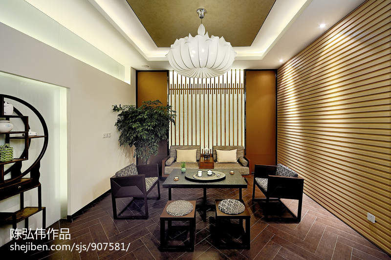 中醫養生館吊頂設計效果圖 &ndash; 設計本裝修效果圖